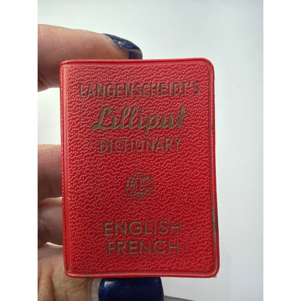 Vintage Langenscheidt Lilliput Dictionary Set Latin English French Mini Books - Picture 6 of 10